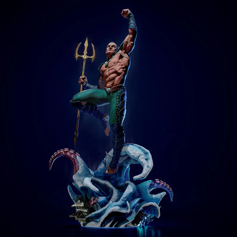 Figurine Roi de l’Atlantide – Marvel | Statue de Collection en Résine IR3D