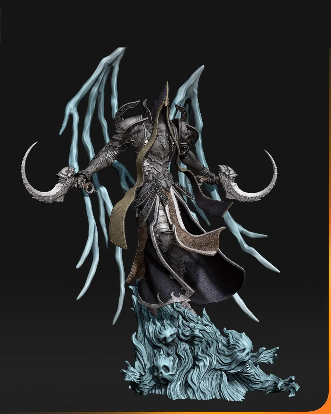 Figurine Malthael, l'Ange de la Mort de Diablo III, impression résine 3D