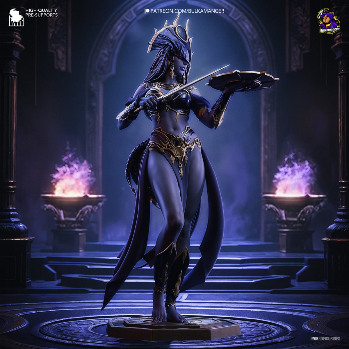 Figurine Shar de Baldur’s Gate 3 en résine 3D