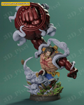 Figurine Luffy Gear 4 Boundman – One Piece en résine 3D
