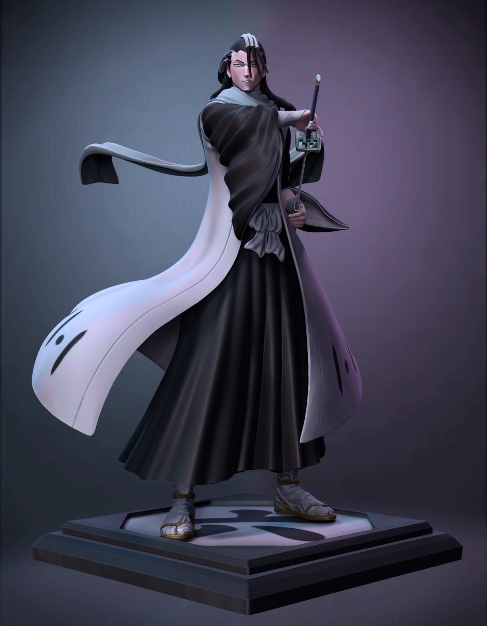 Figurine Kuchiki Byakuya Bleach – Statue de Collection en Résine