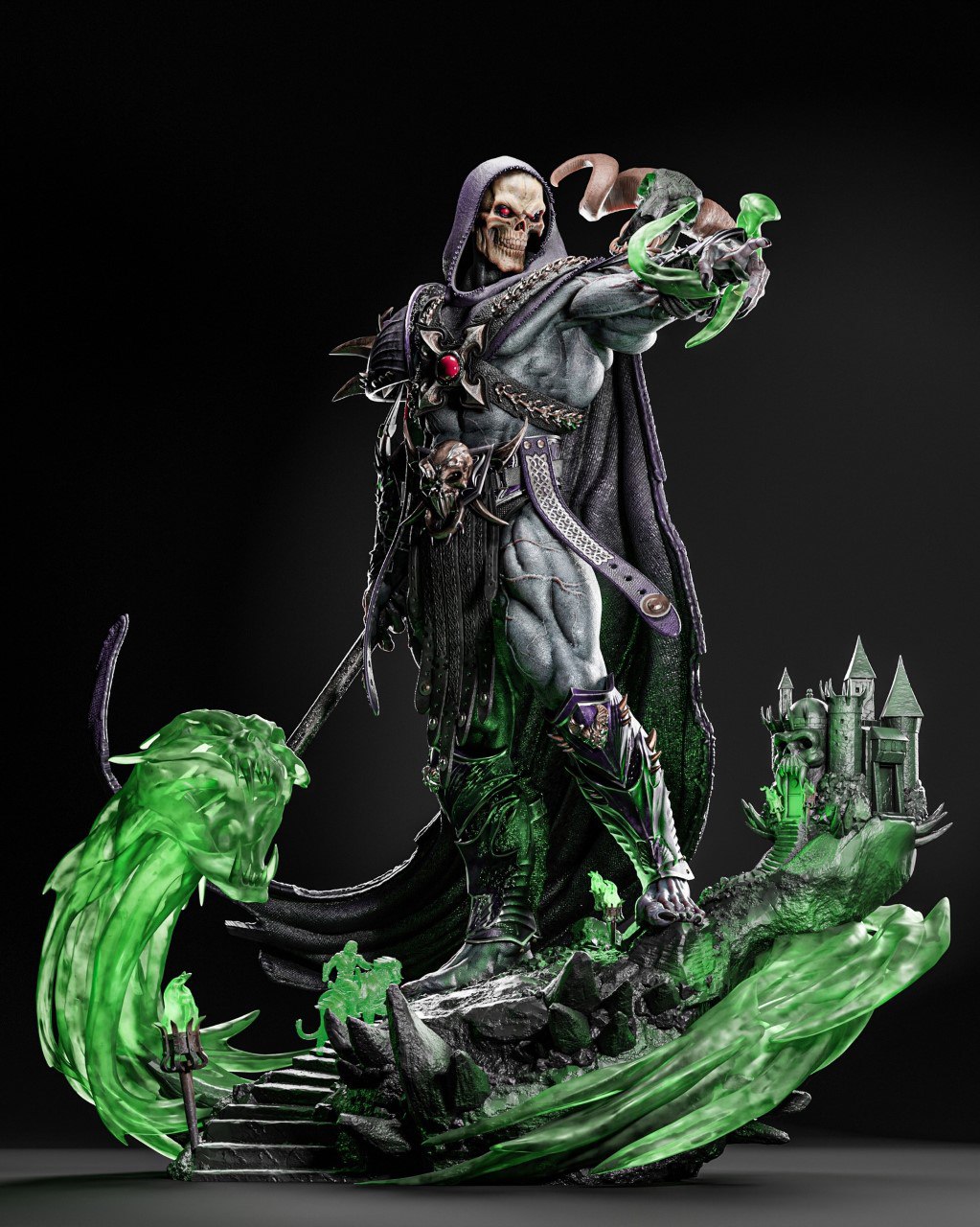 Figurine Skeletor – Statue Collector Inspirée du Seigneur des Ténèbres