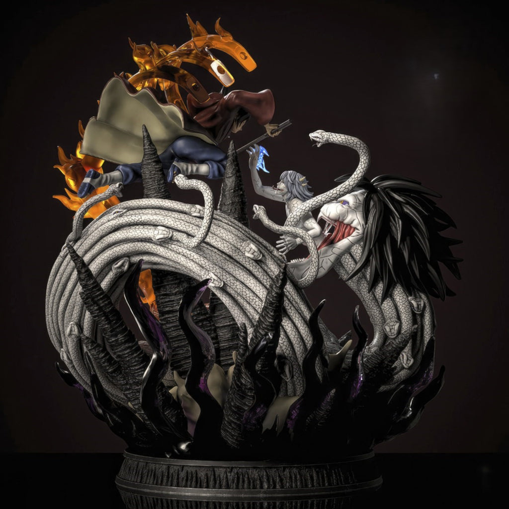 Figurine Uchiha Itachi vs Kabuto – Diorama Anime Épique