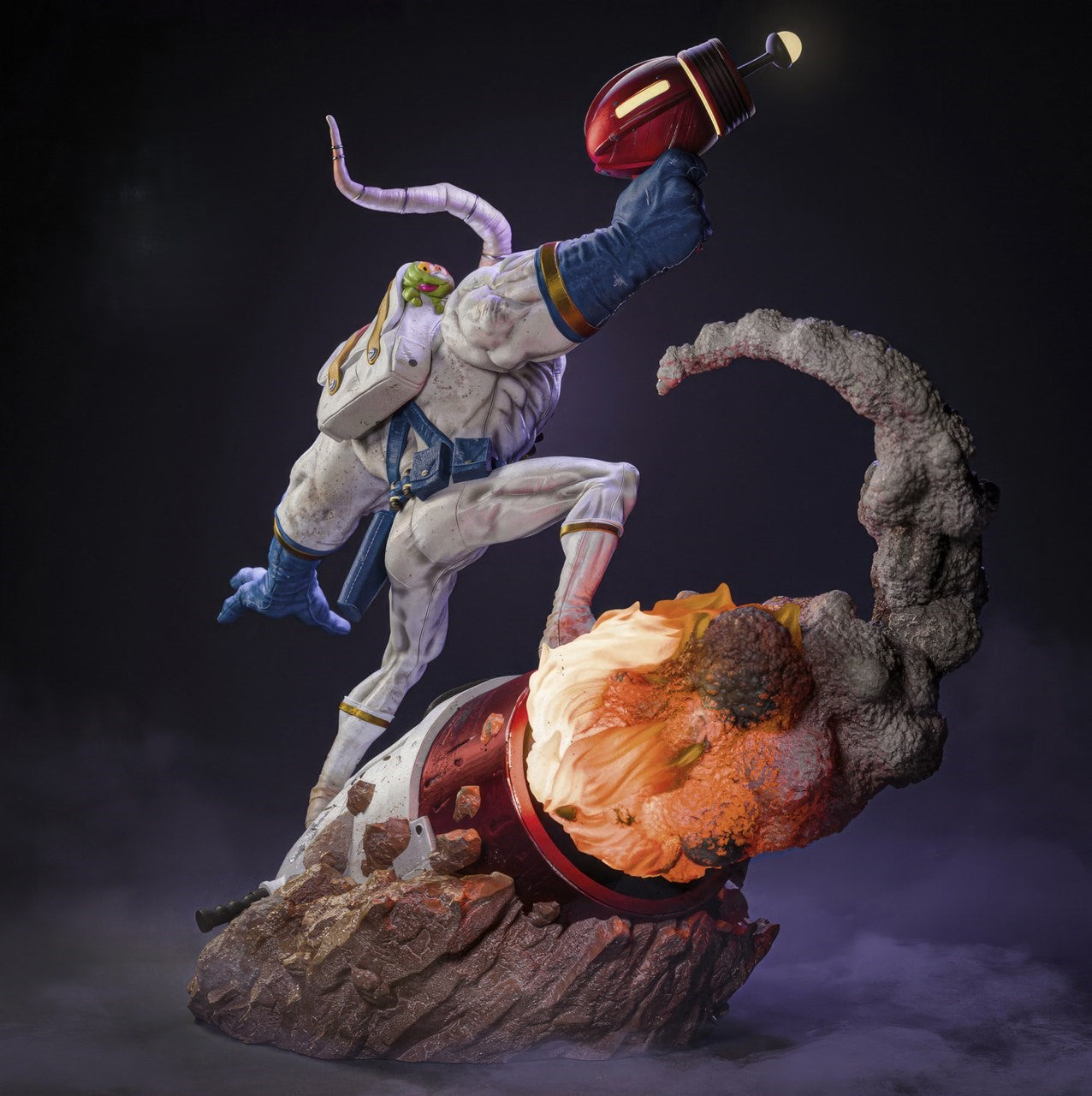 Figurine Earthworm Jim – Statue Collector Rétro Gaming