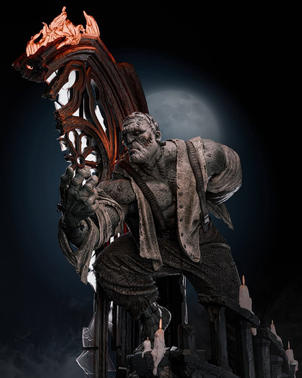 Figurine Frank Einstein – Monsterpocalypse | Statue de Collection en Résine IR3D