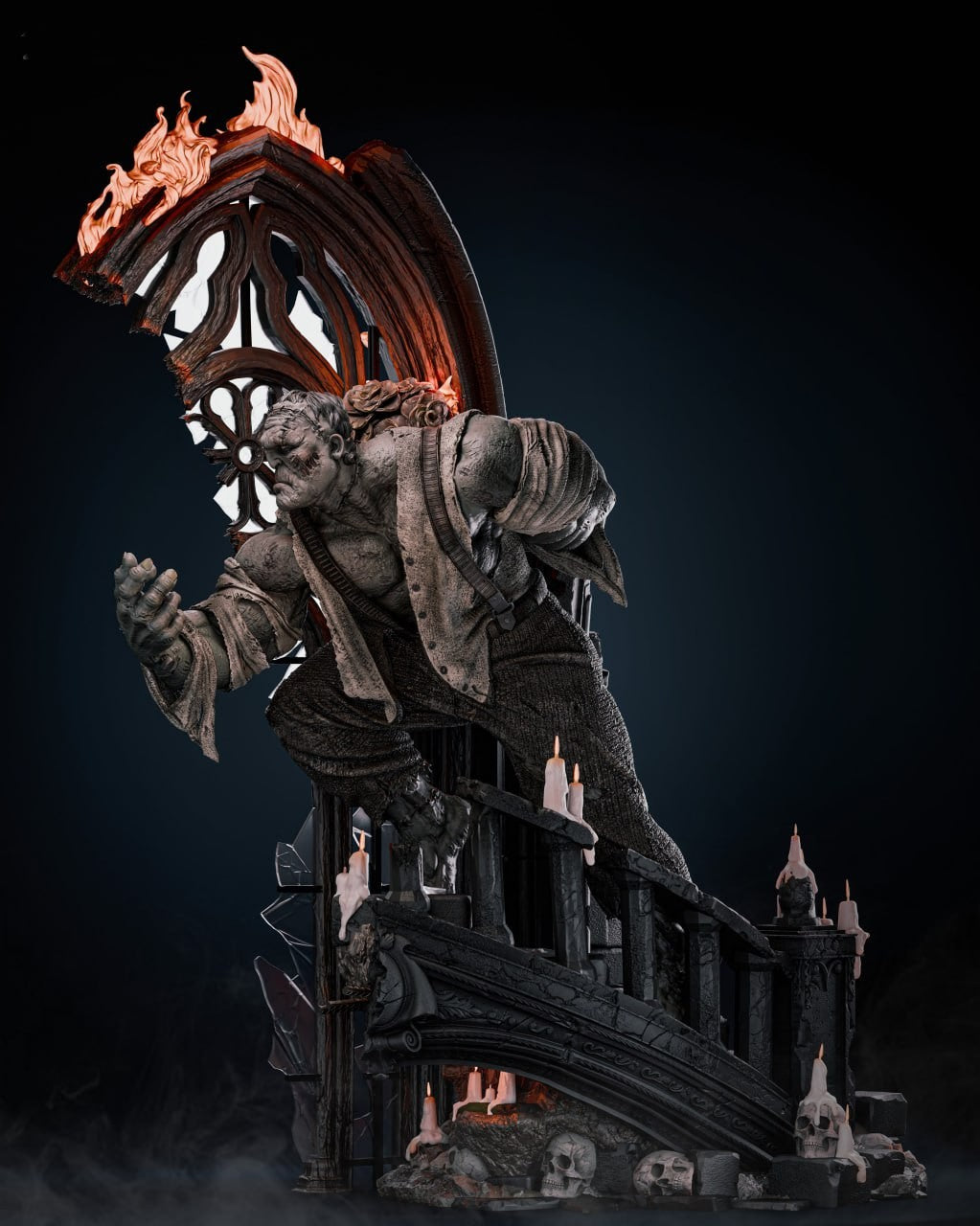 Figurine Frank Einstein – Monsterpocalypse | Statue de Collection en Résine IR3D