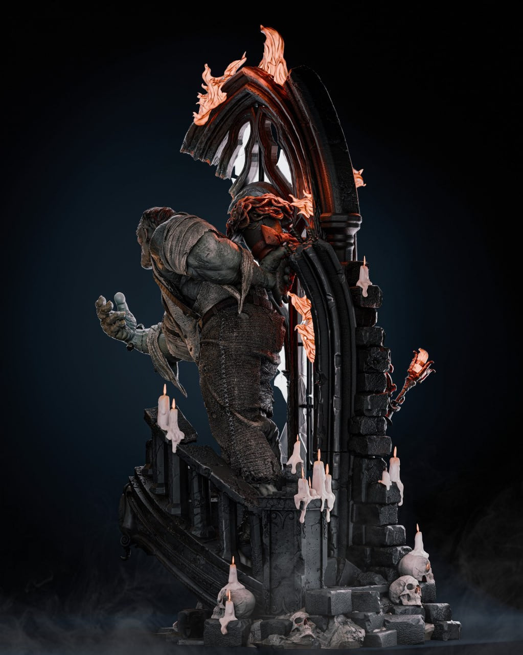 Figurine Frank Einstein – Monsterpocalypse | Statue de Collection en Résine IR3D
