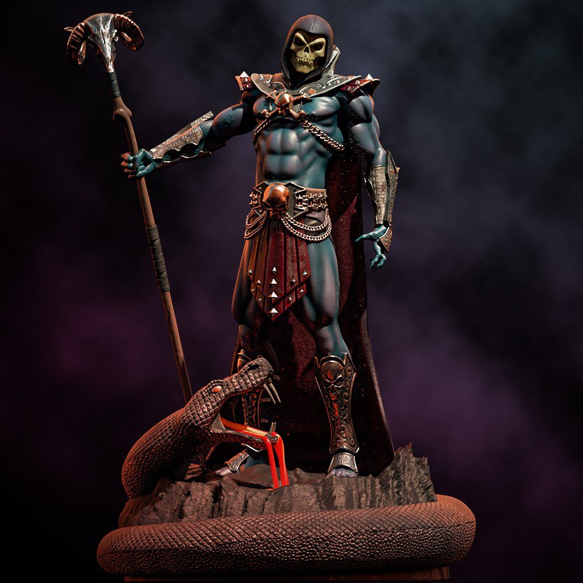 Figurine Skeletor – Statue Collector Inspirée du Seigneur des Ténèbres