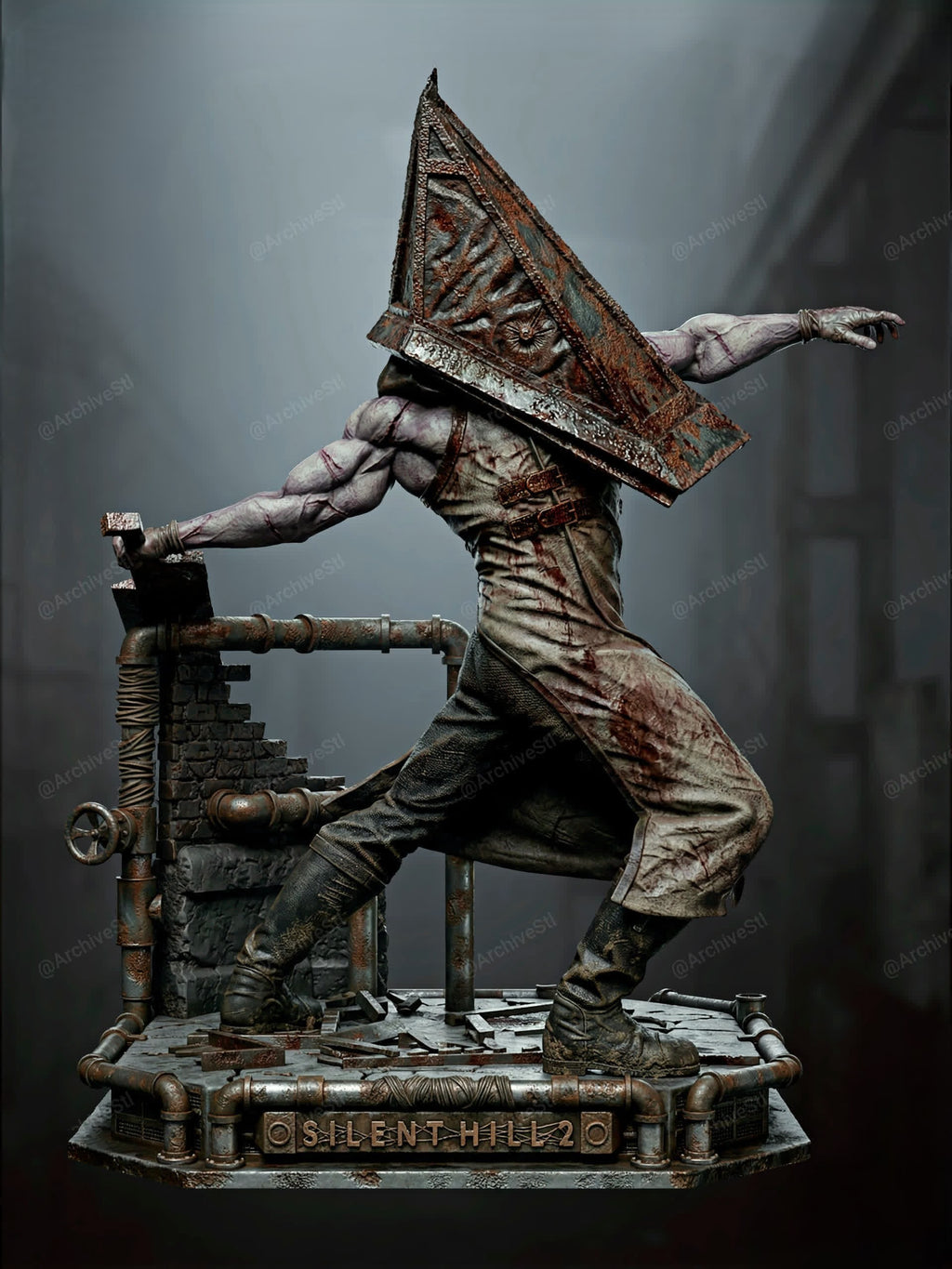 Figurine Pyramid Head – Statue Résine Silent Hill 2 Horror Edition