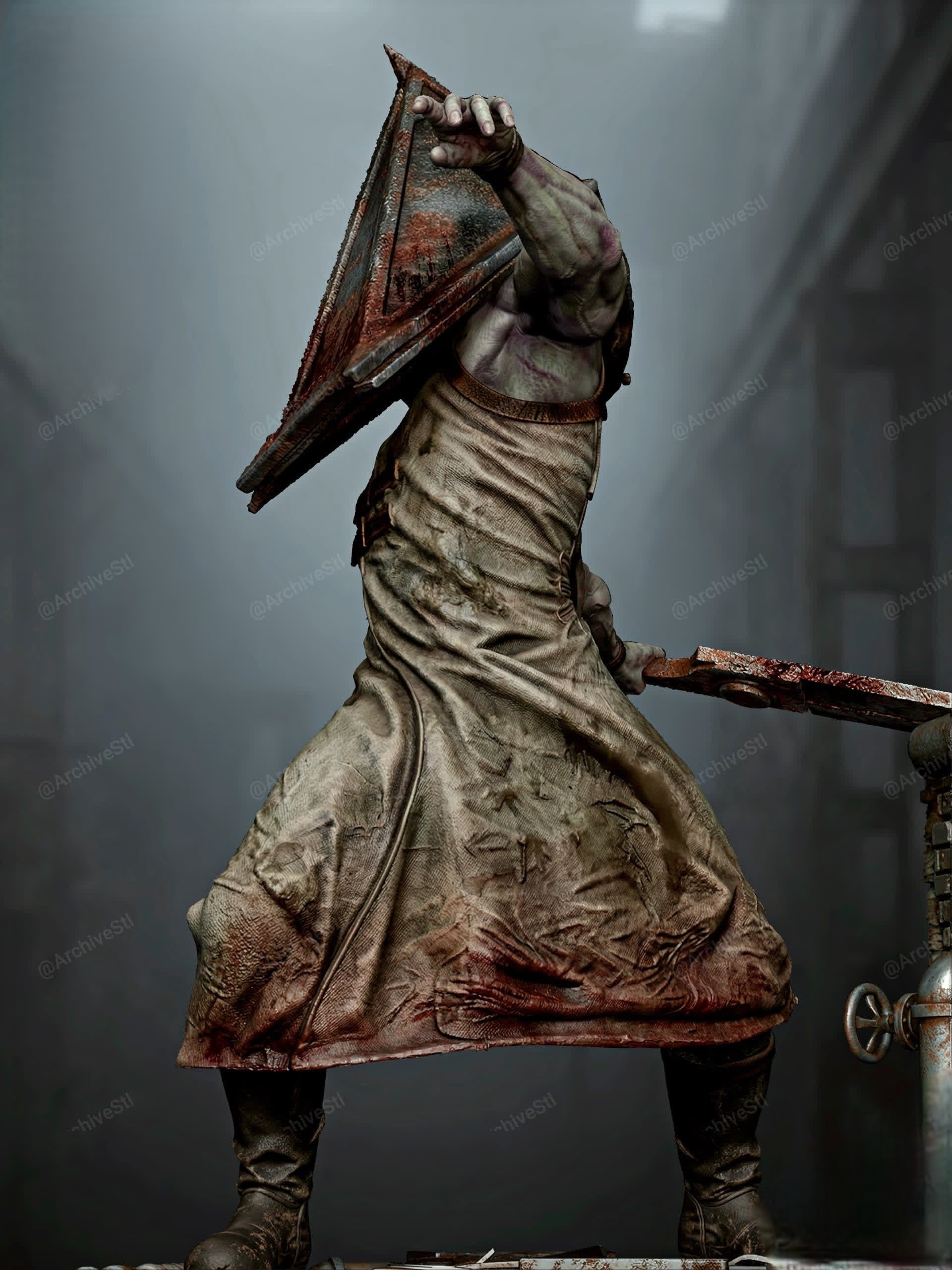 Figurine Pyramid Head – Statue Résine Silent Hill 2 Horror Edition