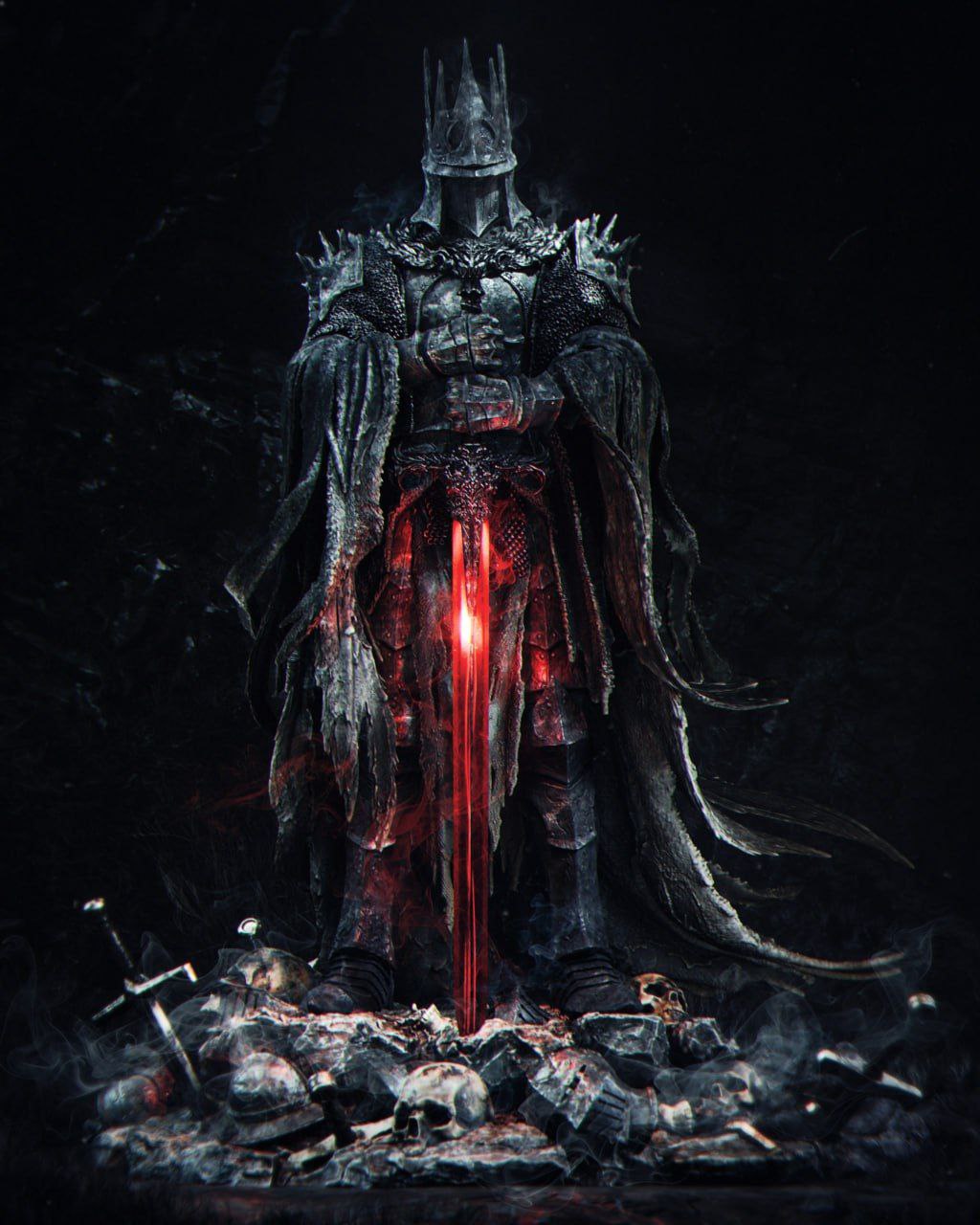 Figurine Dark Knight Fantasy – Statue 3D Dark Souls Gothique