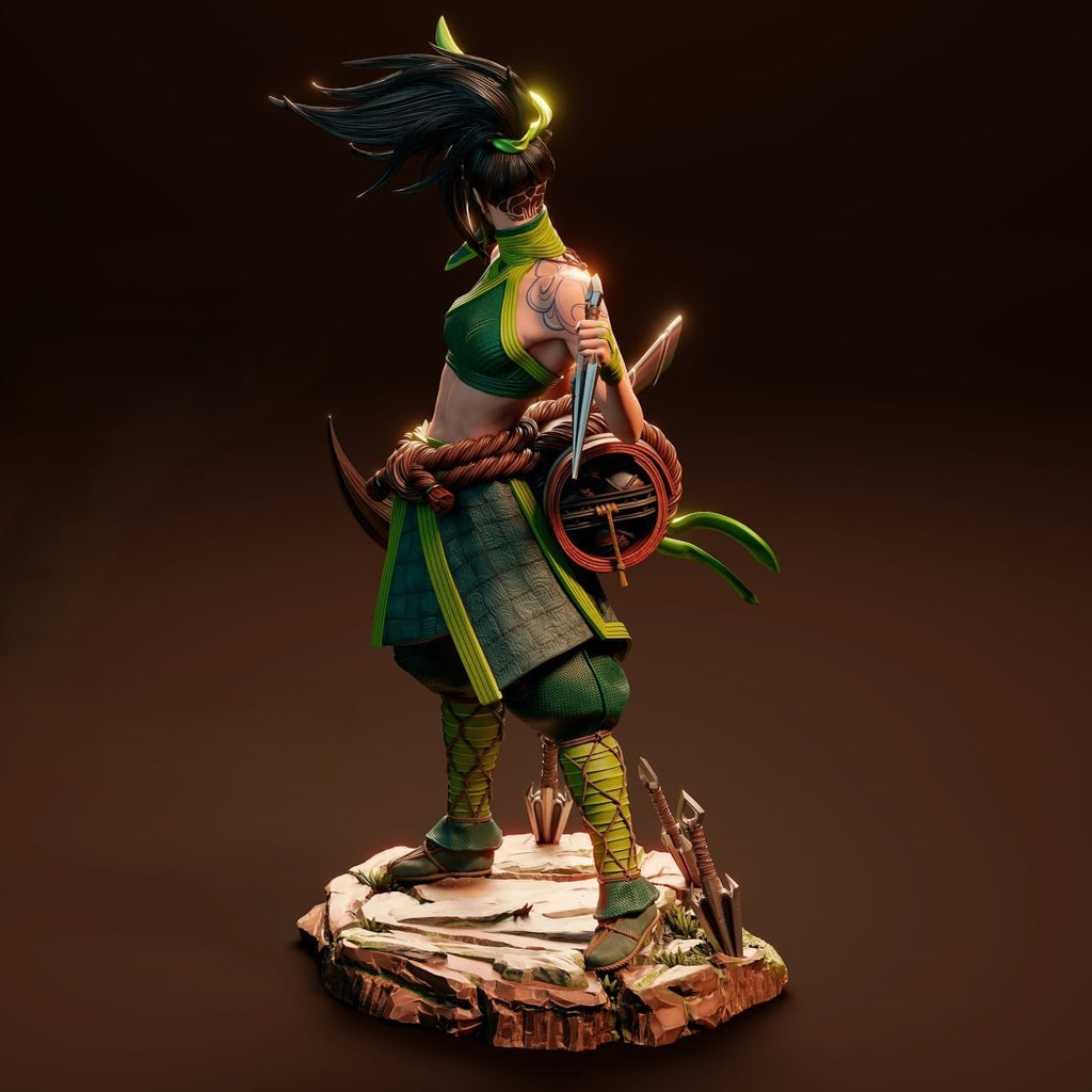 Figurine Akali – League of Legends | Statue de Collection en Résine IR3D