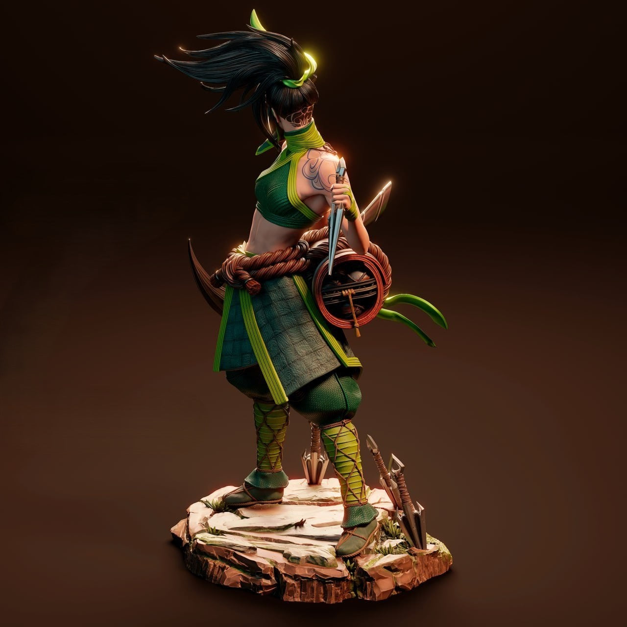 Figurine Akali – League of Legends | Statue de Collection en Résine IR3D