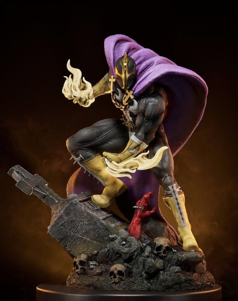Figurine Redeemer Spawn – Statue Dark Fantasy 3D Résine Premium