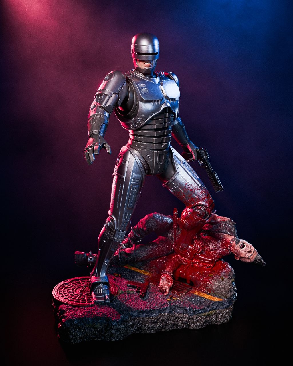 Figurine RoboCop 3D – Statue Cyborg Police Futuriste – Collector Sci-Fi – Figurine Film Culte
