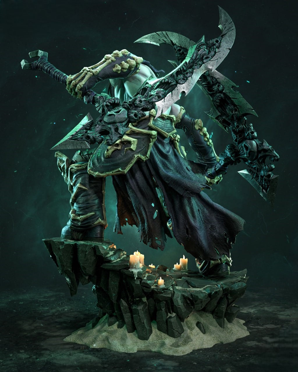 Figurine Death Darksiders – Statue 3D Premium Fantasy – Cavalier de l’Apocalypse – Figurine Gaming Collection