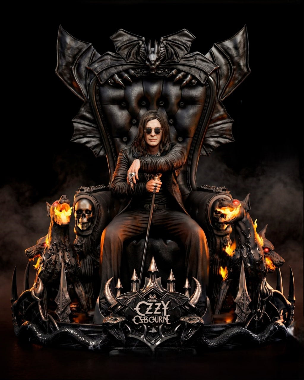 Figurine Ozzy Osbourne – Statue 3D Résine Premium Dark Rock Collector
