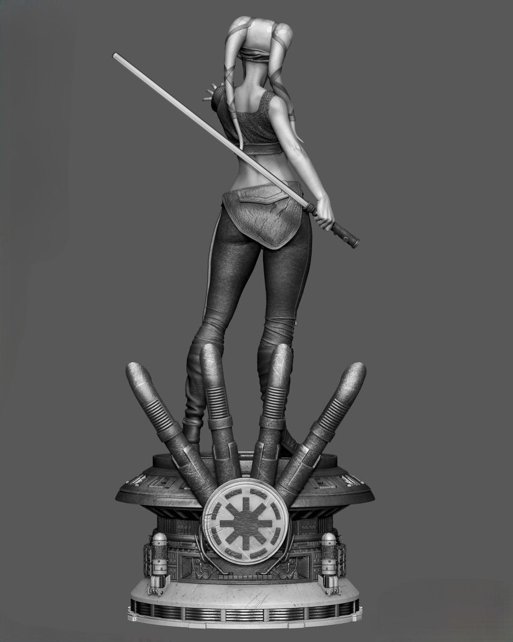 Figurine Aayla Secura – Star Wars | Statue de Collection en Résine IR3D