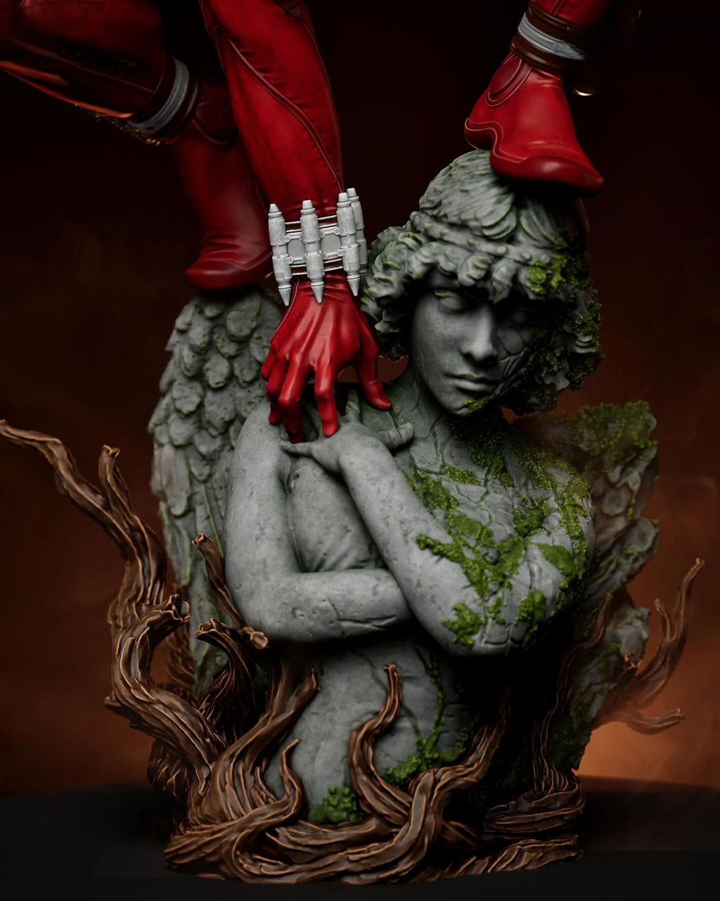 Black Window Figurine
