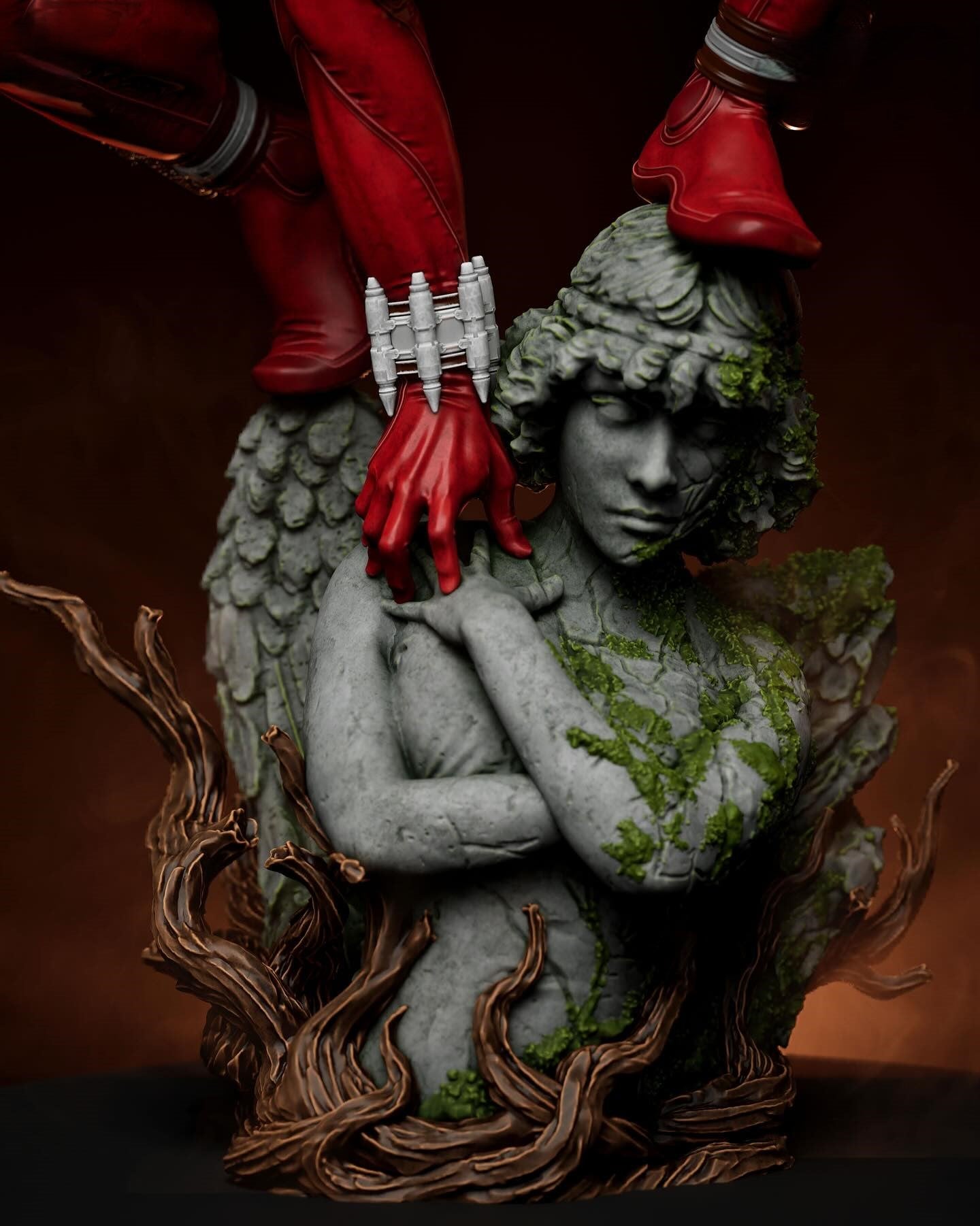 Black Window Figurine