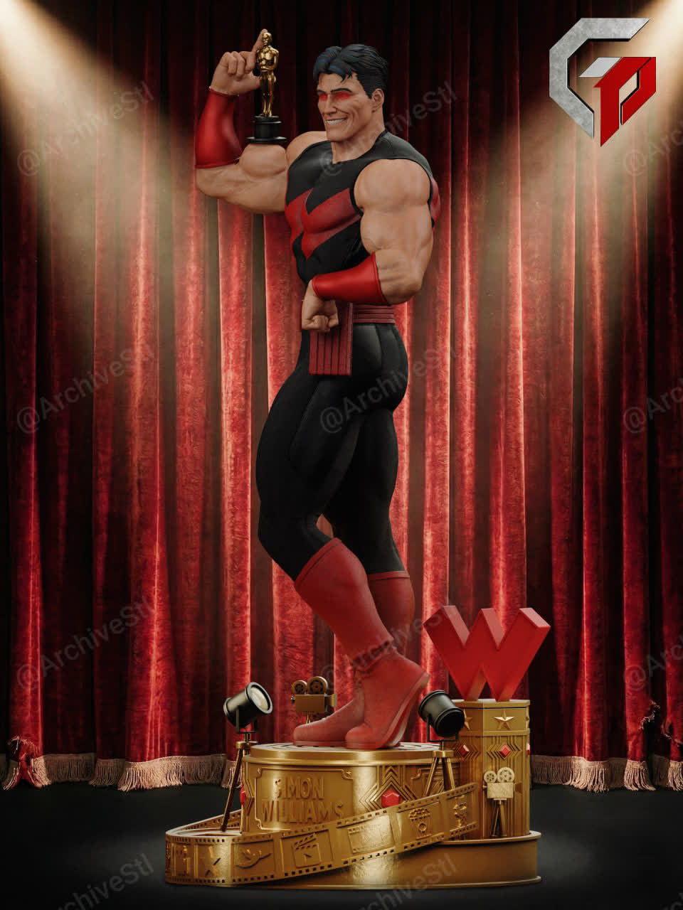 Wonder Man figurine - vue de profil