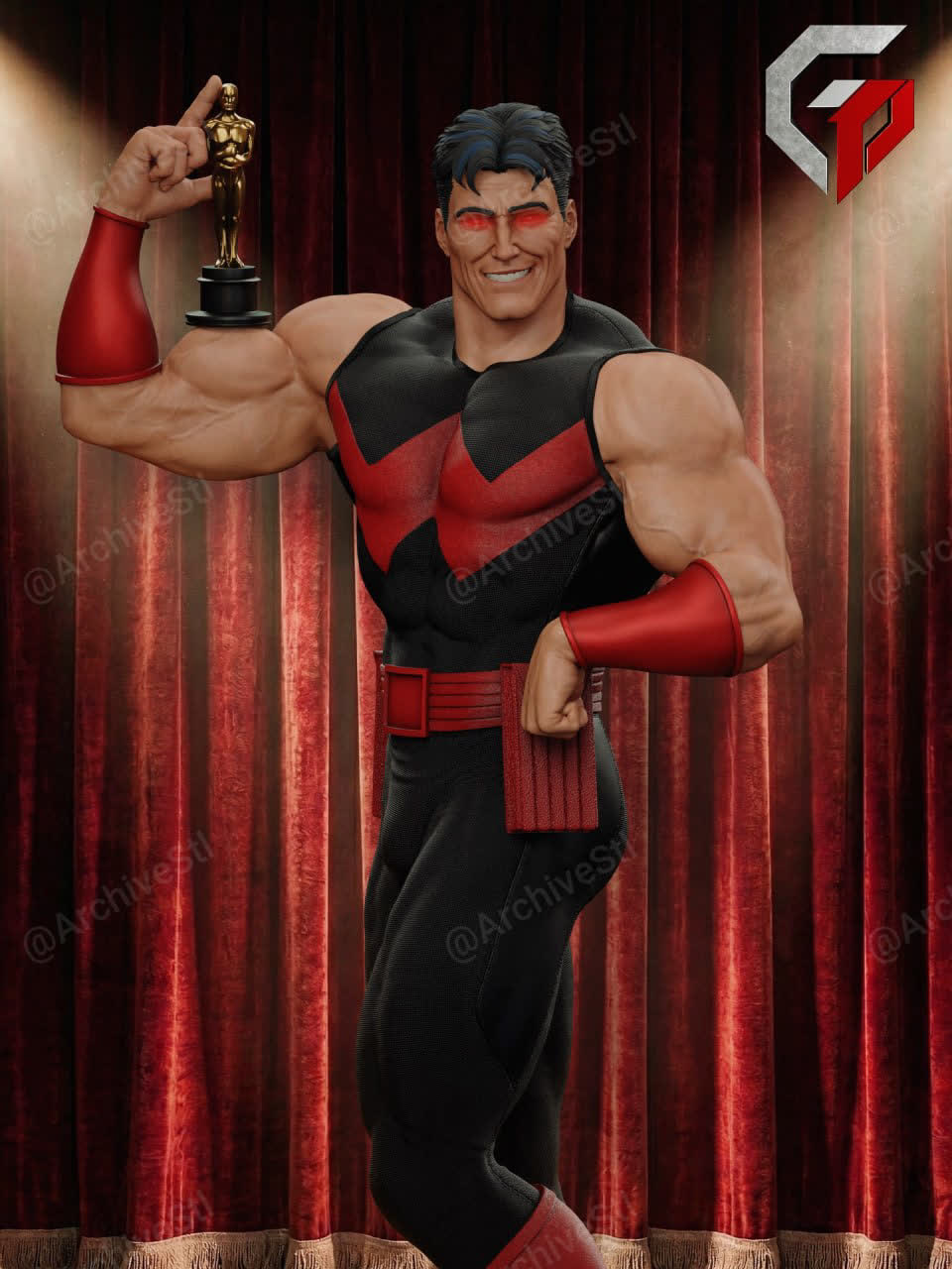 Wonder Man figurine - gros plan